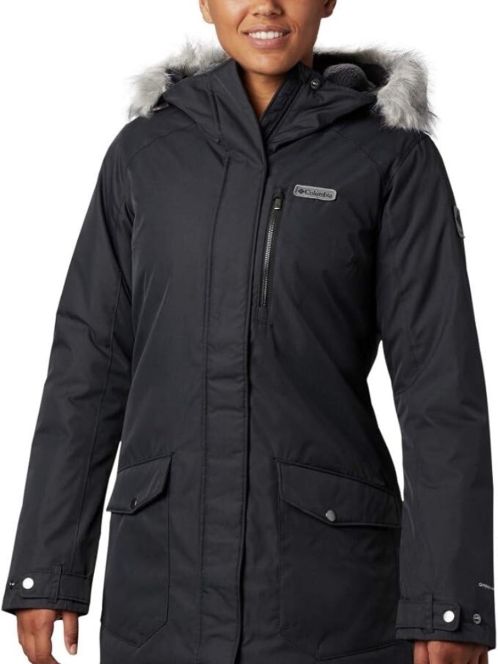 Columbia Women's Suttle Mountain Long Insulated Jacket Black Size X Large NWT